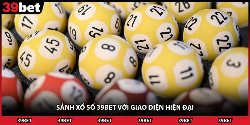 Sảnh xổ số 39BET với giao diện hiện đại